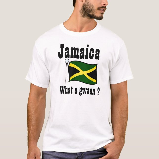 T-shirts jamaïcains-quel gwaan (Devant)