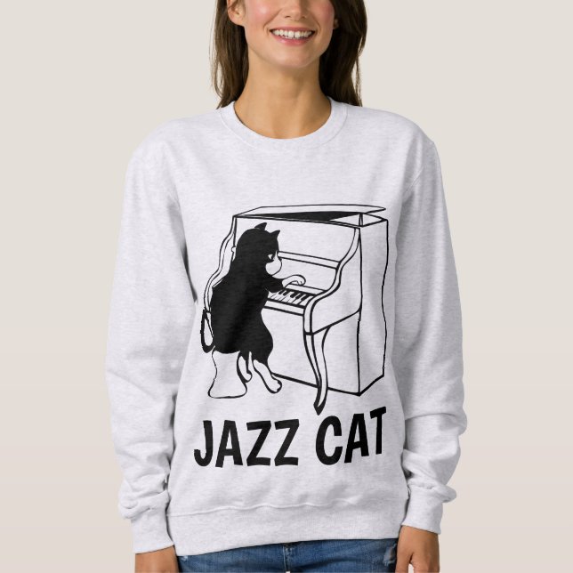 T-shirts JAZZ PIANO CAT (Devant)