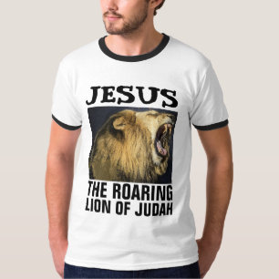 T-shirts juifs messianiques, LION ROARING DE JUDAH