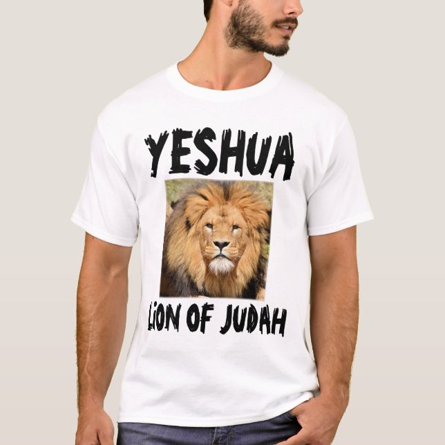 T-shirts juifs messianiques, Yeshua, Lion de Juda (Devant)