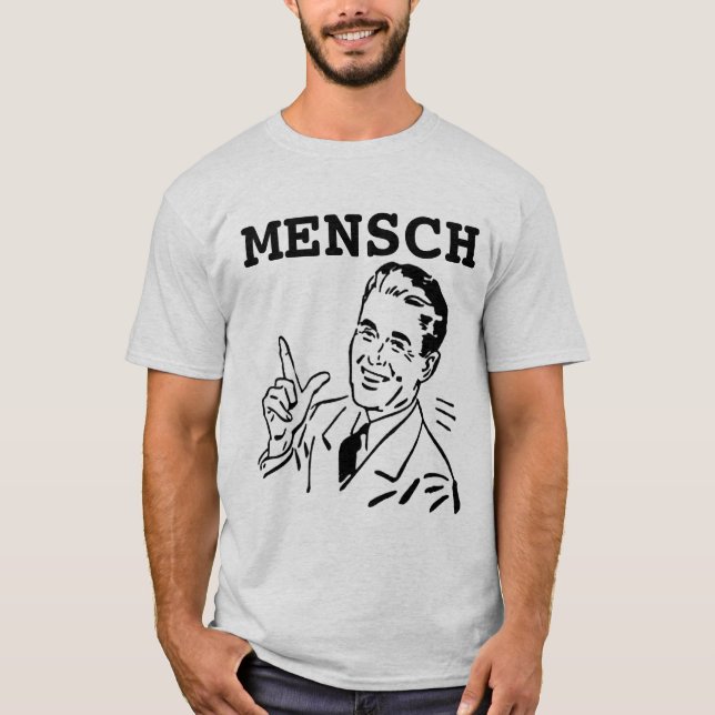 T-shirts juifs, T-shirt MENSCH (Devant)