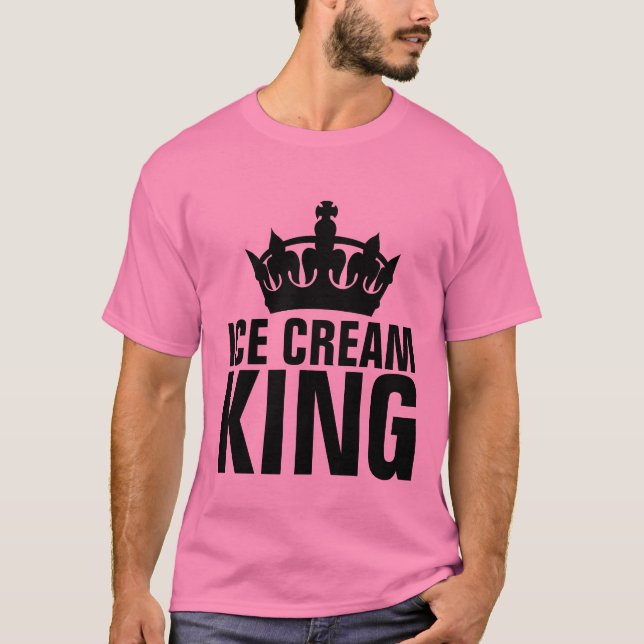 T-SHIRTS KING CRÈME GLACE (Devant)