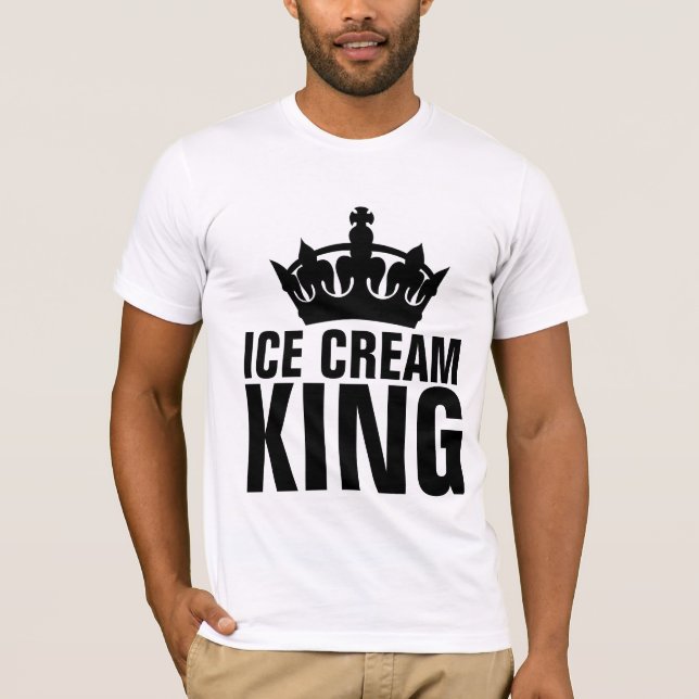 T-SHIRTS KING CRÈME GLACE (Devant)
