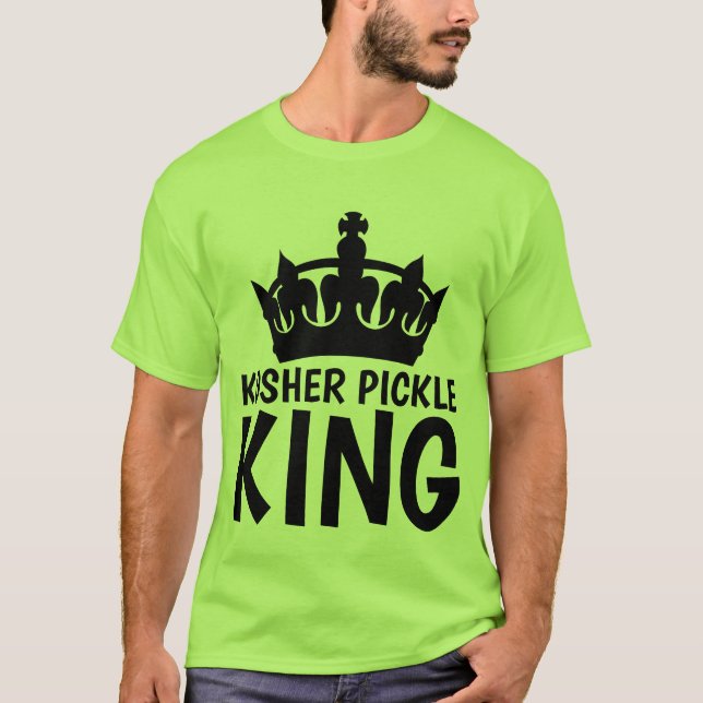 T-shirts KOSHER PICKLE KING (Devant)