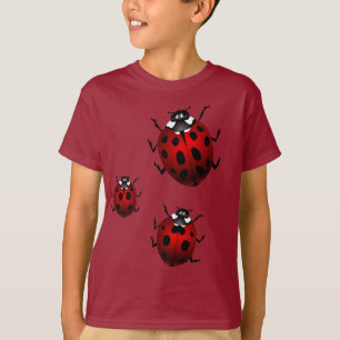 T-shirts Ladybug de l'enfant Chemises Ladybug mign