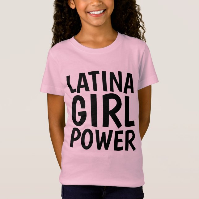 T-shirts LATINA GIRL POWER (Devant)