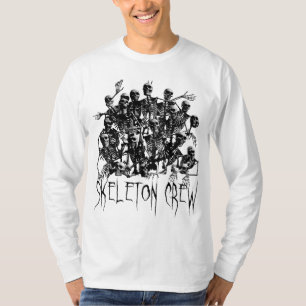 T-shirts (léger) d'équipage squelettique