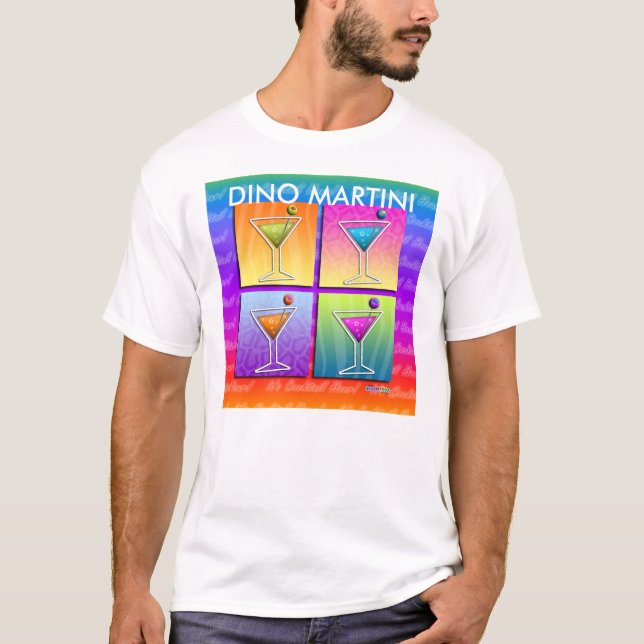 T-shirts légers pour hommes - Martinis Pop Art (Devant)