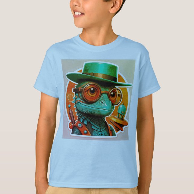 T-shirts Lizard Lunge Unisex (Devant)