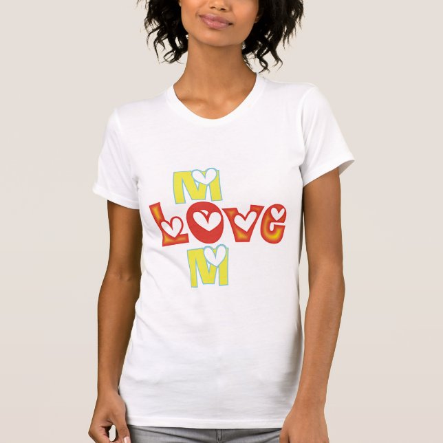 T-shirts Love Mom (Devant)