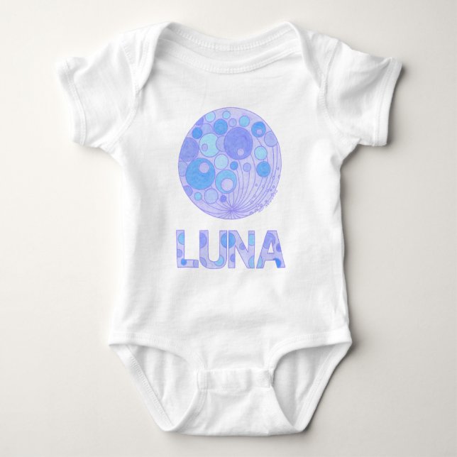T-shirts Luna Bleu Lune (Devant)