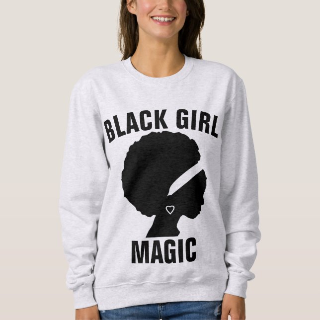T-SHIRTS MAGIQUES DE FILLES NOIRES (Devant)