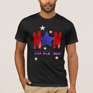 T-shirts Maman-en lettres d'une étoile bleue