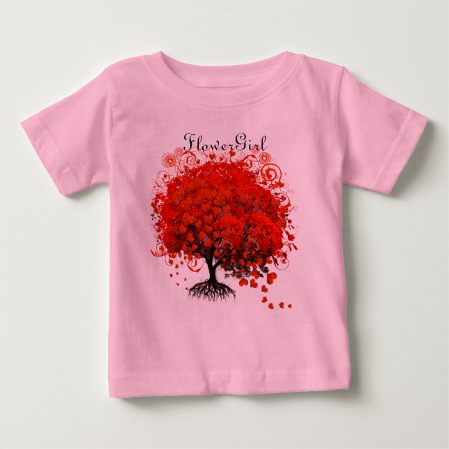 T-shirts Mariages Arbre Rouge (Devant)
