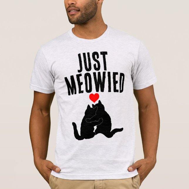 T-shirts mariages BRIDE GROOM CAT (Devant)