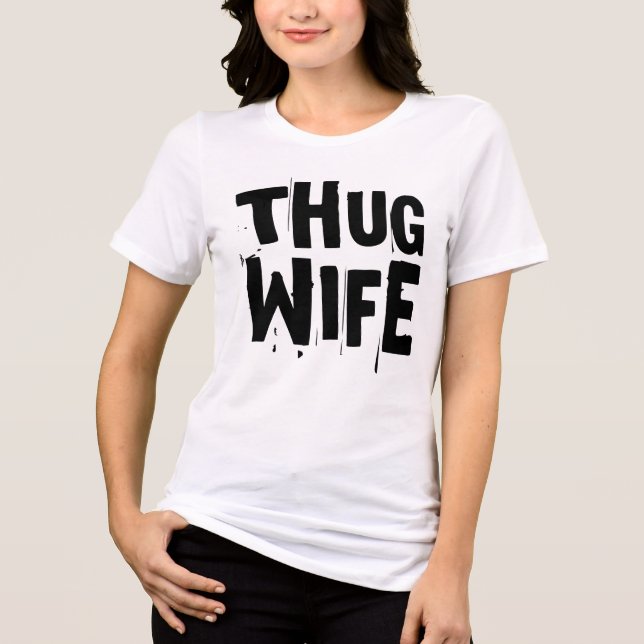T-shirts MARIAGES de mariée FEMME THUG (Recto)