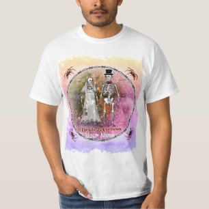 T-shirts Mariages Goth Skeleton