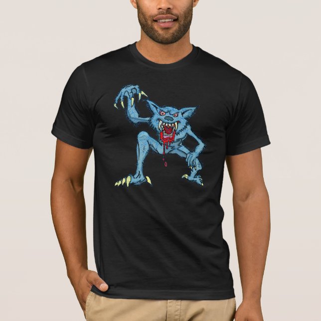 T-shirts mauvais de loup-garou (Devant)