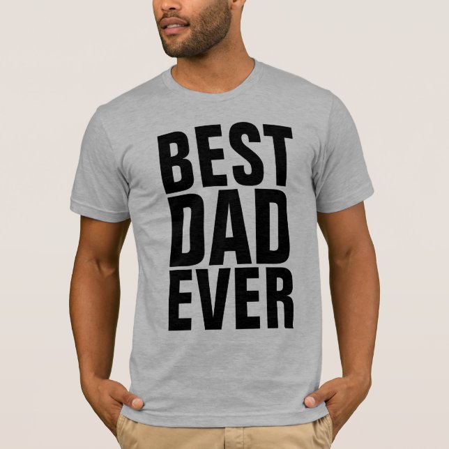 T-shirts MEILLEUR PAPA JAMAIS (Devant)
