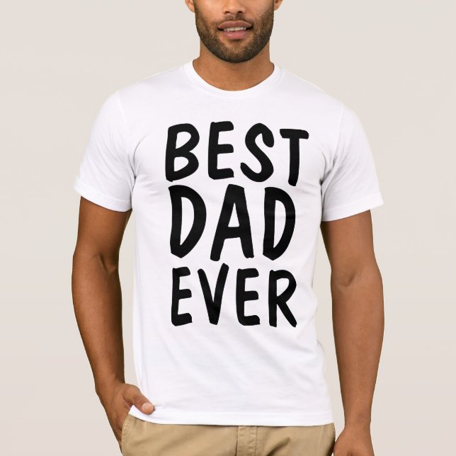 T-shirts MEILLEUR PAPA JAMAIS (Devant)