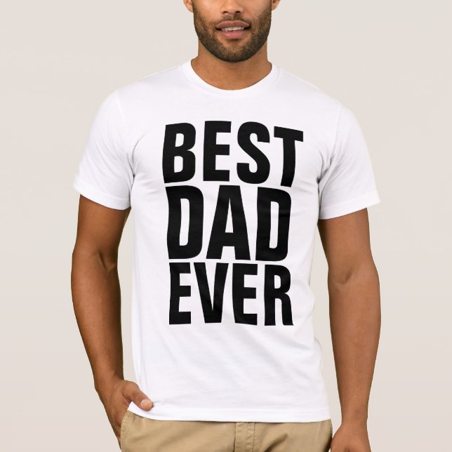 T-Shirts MEILLEUR PÈRE JAMAIS (Devant)