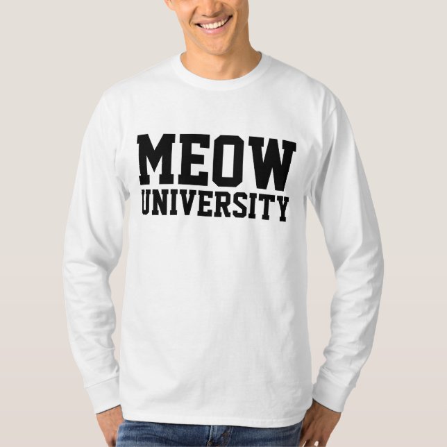 T-shirts MEOW UNIVERSITY (Devant)