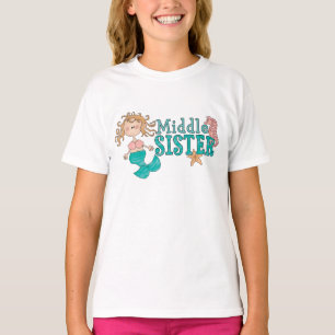 T-shirts Mermaid Middle Sister
