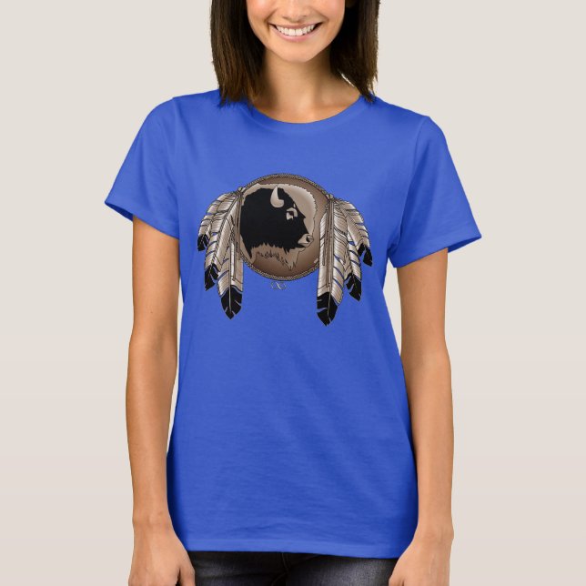 T-shirts Métis Femmes autochtones de la faune (Devant)