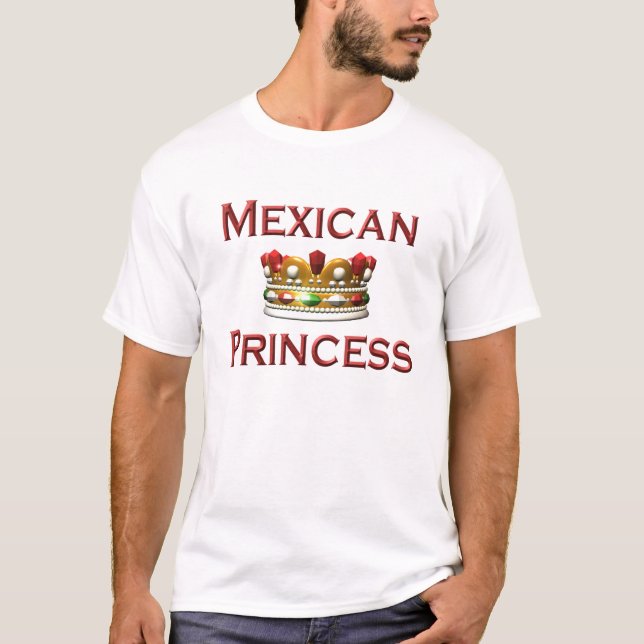 T-shirts mexicains de princesse (Devant)