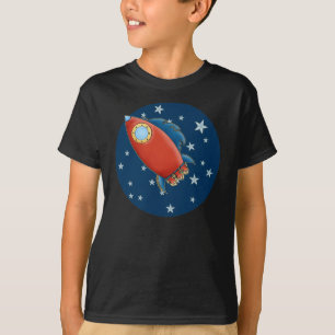 T-shirts mignon de Rocket et de garçon d'étoiles