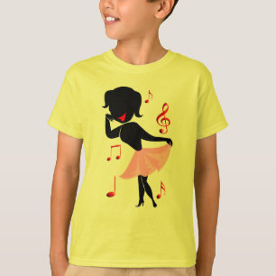 T-shirts mignon d'usage de danse