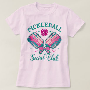 T-shirts mignons pour femmes Pickleball Social Clu