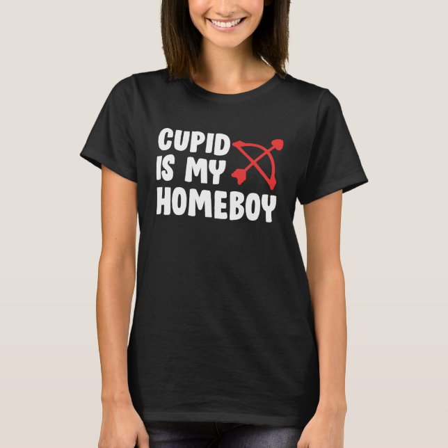T-shirts mignons pour la Saint-Valentin  Cupidon e (Devant)