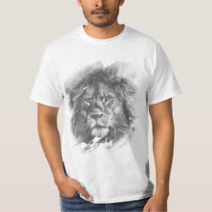 T-Shirts Modèles Homme Lion Face Elegant Animal