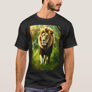 T-shirts modernes Lion : tendance et élégant
