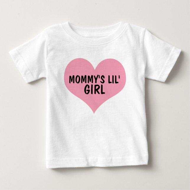T-shirts MOMMY'S LIL' GIRL (Devant)