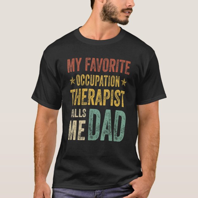 T-shirts Mon thérapeute d'occupation préféré m'app (Devant)