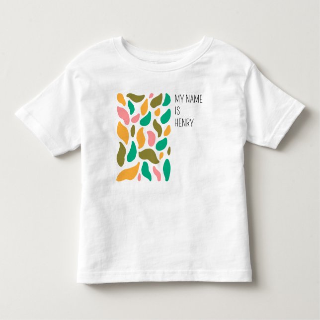 T-shirts Motif Abstrait de la feuille (Devant)