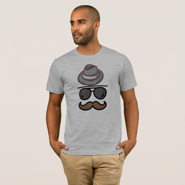 T-Shirts Moustache (Devant entier)