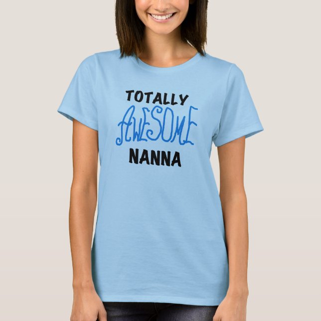 T-shirts Nanna Blue et GIfts absolument géniaux (Devant)