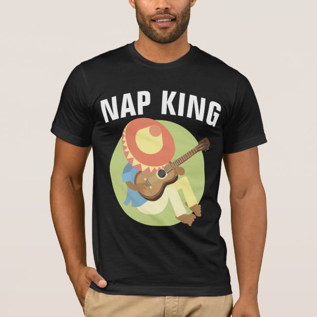 T-Shirts NAP KING FUNNY HOMMES (Devant)