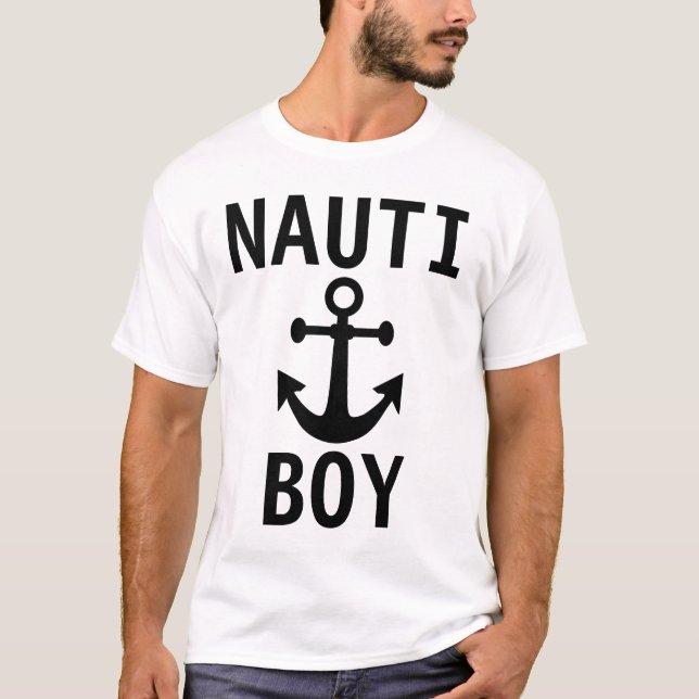 T-shirts NAUTI BOY NAUTICAL BOATER (Devant)
