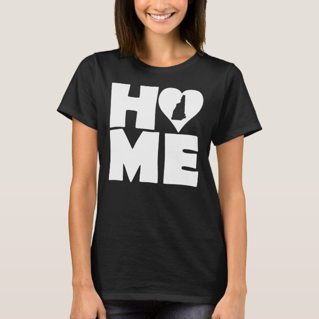 T-shirts New Hampshire Home Heart State Tees (Devant)