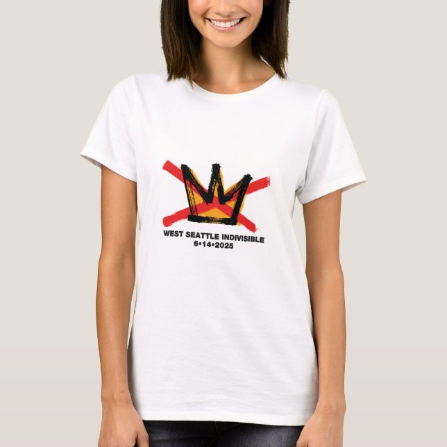 T-shirts NO KINGS pour les femmes et les hommes (Devant)