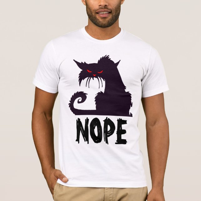 T-shirts NOIR CAT NOIR (Devant)
