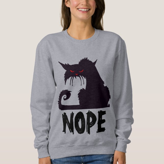 T-shirts NOIR CHAT NOIR Sweatshirt (Devant)