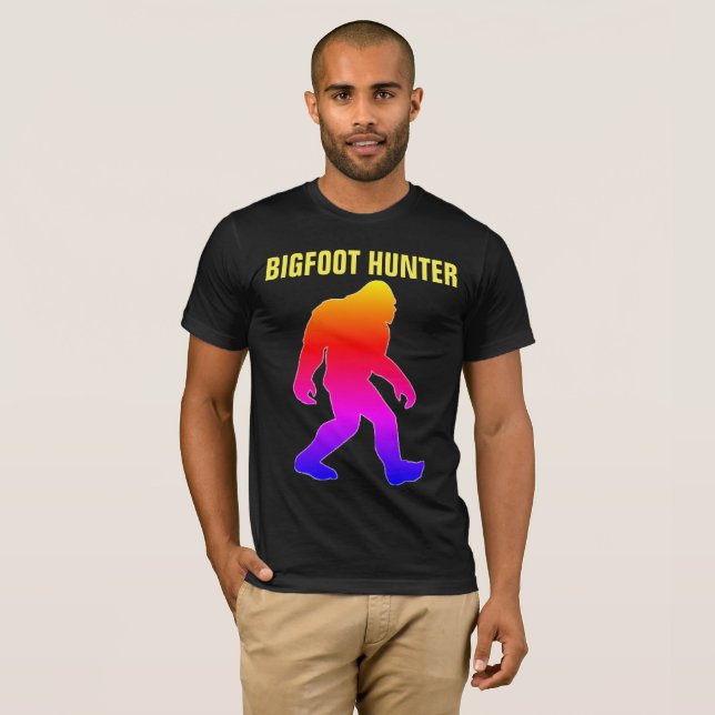 T-shirts noirs BIGFOOT HUNTER (Devant entier)