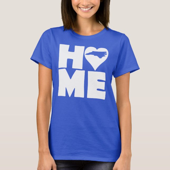 T-Shirts North Carolina Home Heart State Tees (Devant)