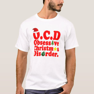 T-shirts obsédants .png de désordre de Noël