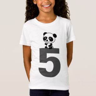 T-shirts ours panda AGE 5 CINQ